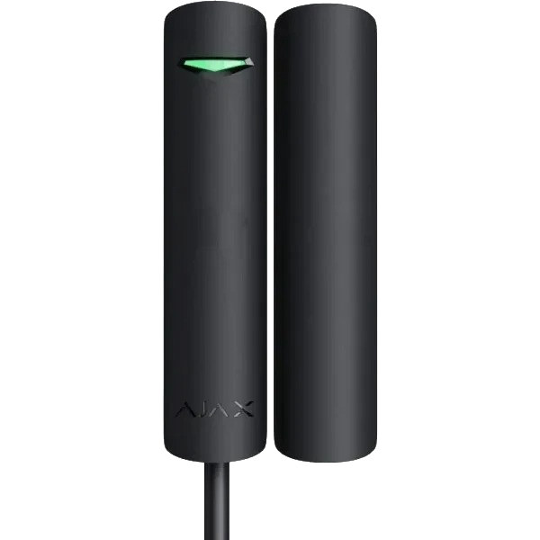 Дротовий датчик відкриття, удару та нахилу AJAX DoorProtect G3 Fibra black