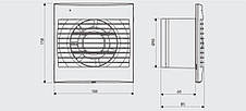 Витяжний вентилятор із датчиком руху та регульованим таймером Soler&Palau DECOR-100 CD, фото 3