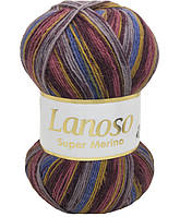 Lanoso SUPERMERINO (Ланосо Супермеріно) № 610 (Шкарпеткова пряжа, нитки для в'язання)
