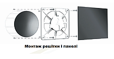 Вентиляційна решітка декоративна для монтажу панелі AirRoxy 150x150 dRim grill 02-300, фото 4