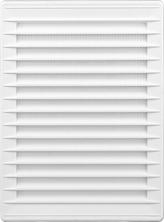 Решітка вентиляційна пластикова із сіткою AirRoxy 140x210 white біла 02-340, фото 1