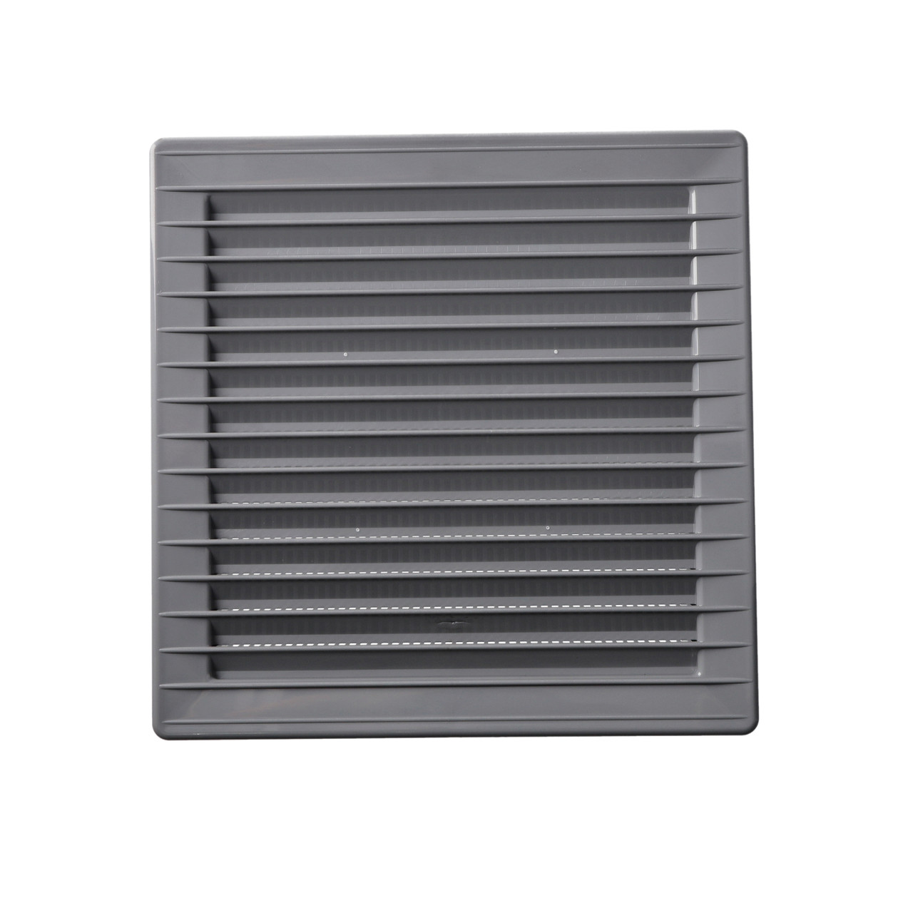 Решітка вентиляційна пластикова із сіткою AirRoxy 140x140 grey сіра 02-338