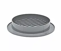 Решітка вентиляційна кругла пластикова AirRoxy AOzS 100 grey діаметр 100 мм сіра 02-148, фото 6