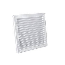 Решітка вентиляційна пластикова AirRoxy AKUSzS 170x170 діаметр 120 white біла 02-245, фото 5
