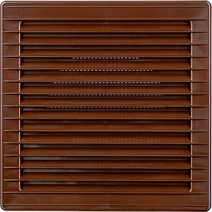 Решітка вентиляційна пластикова AirRoxy AKUSzS 170x170 діаметр 120 brown коричневий 02-253, фото 3