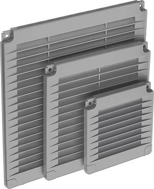Решітка накладна вентиляційна пластикова AirRoxy 150x150 grey сіра 02-317, фото 3