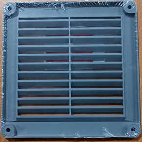 Решітка вентиляційна накладна пластикова коричнева AirRoxy 150x150 brown 02-318, фото 5