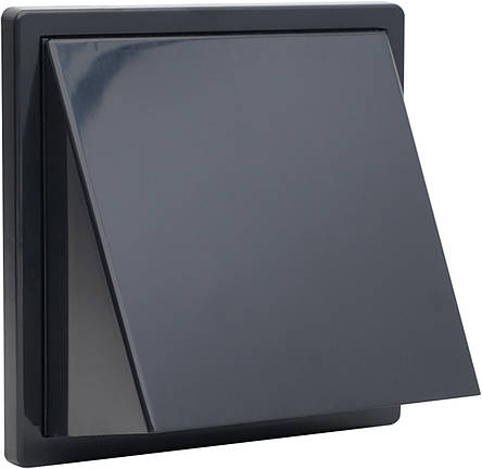 Витяжний ковпак зі зворотним клапаном AirRoxy 150 graphite пластик графіт 02-370GR, фото 1