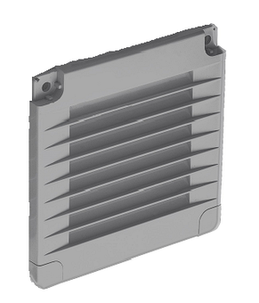 Решітка накладна вентиляційна пластикова AirRoxy 100x100 grey сіра 02-314, фото 1