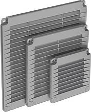 Решітка накладна вентиляційна пластикова AirRoxy 200x200 grey сіра 02-320, фото 3