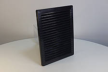 Решітка вентиляційна пластикова із сіткою AirRoxy 140x210 graphite графіт чорний 02-343, фото 4