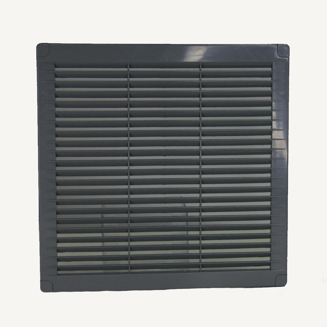 Решітка вентиляційна накладна пластикова AirRoxy 250x250 grey сіра 02-323