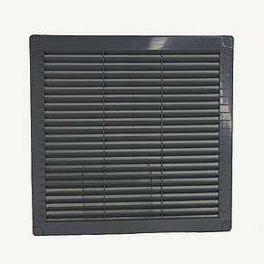 Решітка вентиляційна накладна пластикова AirRoxy 250x250 grey сіра 02-323, фото 1
