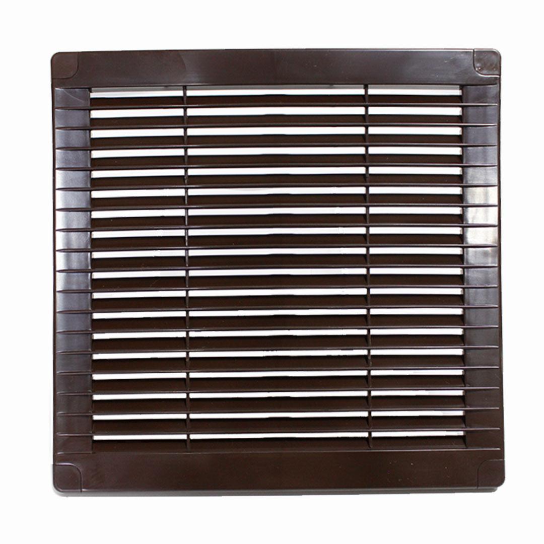 Решітка вентиляційна накладна пластикова коричнева AirRoxy 200x200 brown 02-321