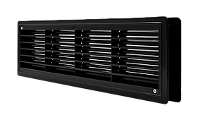 Вентиляційна решітка дверна пластикова графіт AirRoxy 115x430 graphite 02-125, фото 4