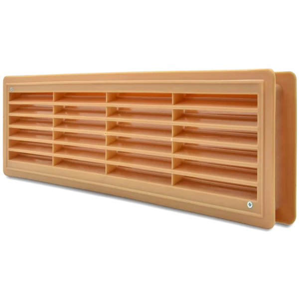 Вентиляційна решітка дверна пластикова бежева AirRoxy 115x430 beige 02-130