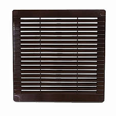 Решітка вентиляційна накладна пластикова коричнева AirRoxy 250x250 brown 02-324, фото 4