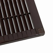 Решітка вентиляційна накладна пластикова коричнева AirRoxy 250x250 brown 02-324, фото 5