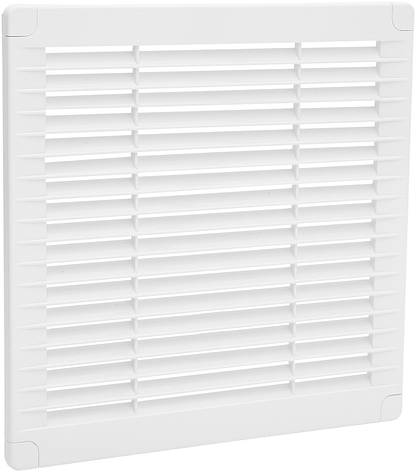 Решітка вентиляційна пластикова накладна AirRoxy 350x350 white біла 02-327, фото 1