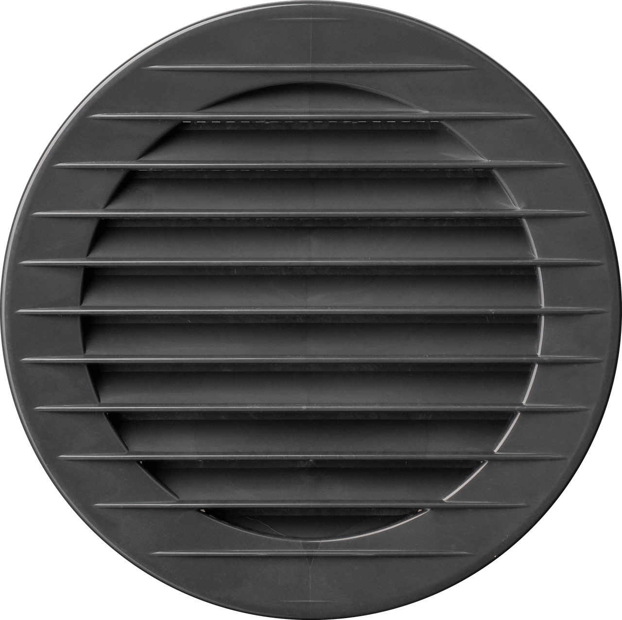 Решітка вентиляційна кругла пластикова AirRoxy AOzSg 70 graphite діаметр 70 мм чорна 02-236