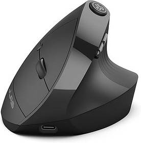 Ергономічна вертикальна миша JLab JBuds, під'єднується через Bluetooth або бездротовий USB-адаптер