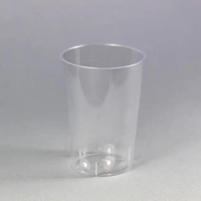 Стаканчик на 100 мл для десертів та закусок з мірною шкалою прозорий склопластик упаковка 25 шт, фото 1