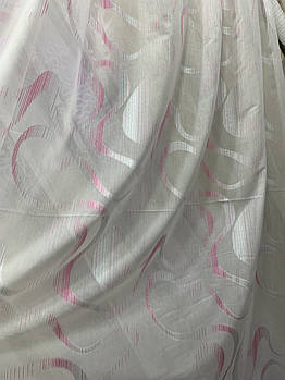 Шифон з вишивкою на метраж,висота 2.8 м-3м (60252)