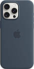 Оригінальний чохол Apple Silicone Case MagSafe Storm Blue для iPhone 15 Pro Max MT1P3ZM, фото 4