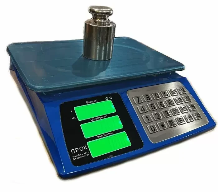 Ваги торгові ПРОК ВТ 822 B до 40 кг, фото 1