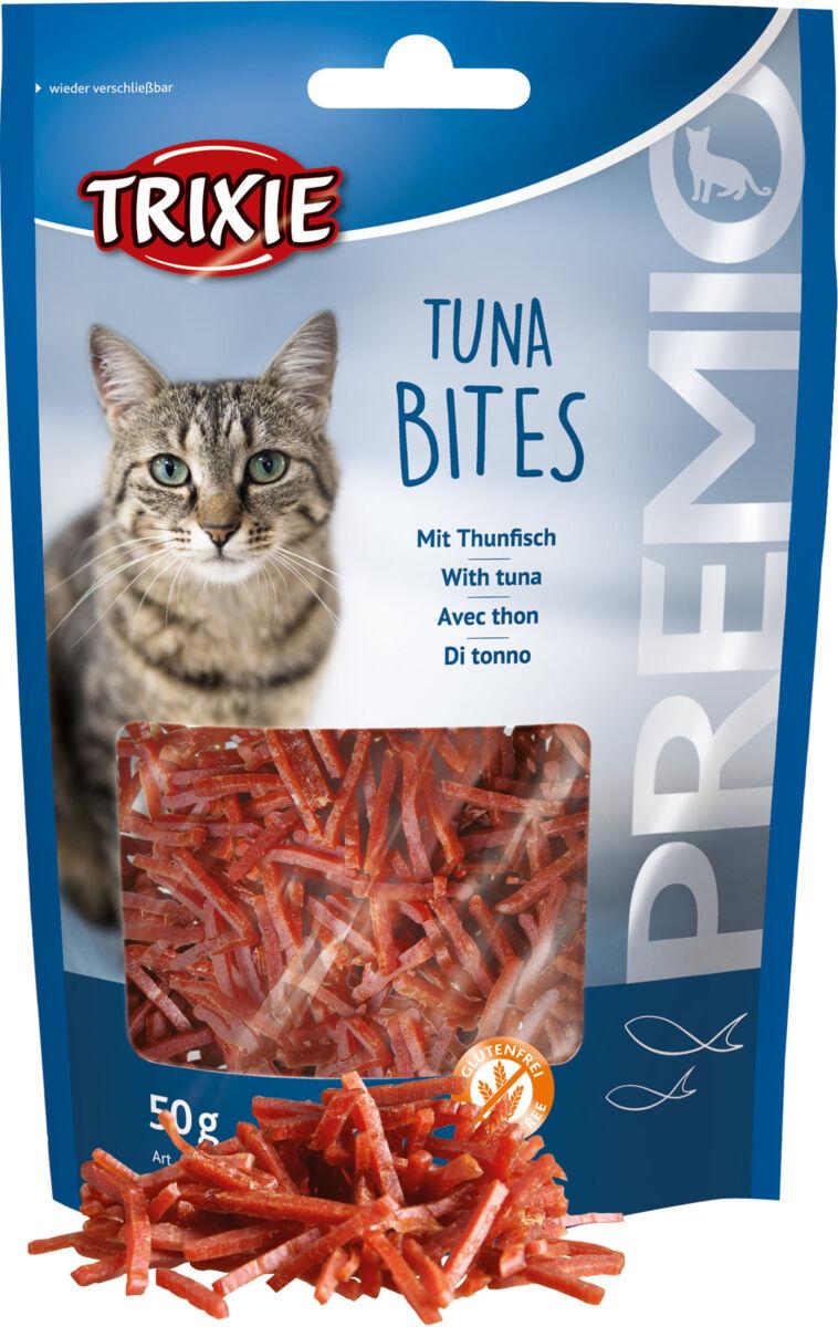 Ласощі для котів шматочки з тунцем та куркою Trixie Premio Tuna Bites 50 г, фото 1