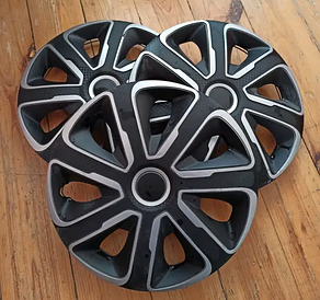 Ковпаки на колеса авто 4штуки ARGO R13 LIVORNO CARBON SILVER BLACK