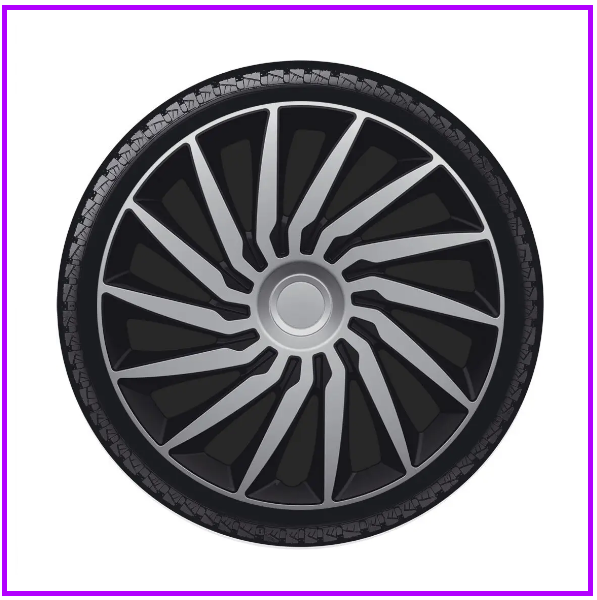 Ковпаки колісні ARGO R13 KENDO SILVER&BLACK, фото 1