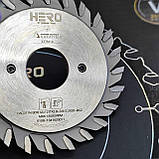 HERO Підрізна пила двокорпусна 80х2,8-3,6х2,2х20 12+12 z для ДСП, фото 3