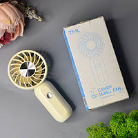 💙Портативний ручний міні вентилятор Mini Fan 14см зарядка Type-C, 3 швидкості