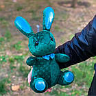 М'яка іграшка "Зайчик LV" 38см, Зелений / Дитяча плюшева іграшка / Плюшевий зайчик / Іграшка зайка, фото 6