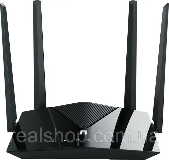 Маршрутизатор Netis NX10 WiFi6 / AX1500 / 1 Гбіт/с, дводіапазонний Gigabit, чорний