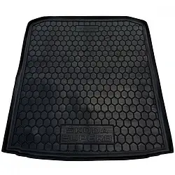 Килимок Skoda Superb 2015- лифтбэк AvtoGumm Автокилимок в багажник Шкода СуперБ