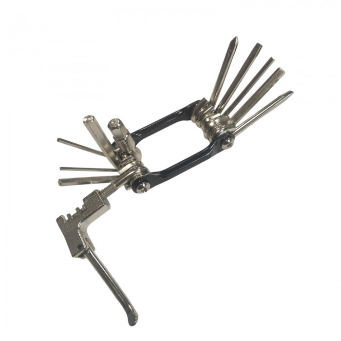 Мультитул для велосипеда, велоінструмент 11 в 1 (витискач для ланцюга, шестигранники та ін.), фото 1