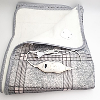 Електропростирадло Electric Blanket 150 х 180 см Картате Сіре
