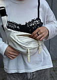 Бананка біла молочна 102 поясна сумка через плече, фото 9