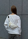 Бананка біла молочна 102 поясна сумка через плече, фото 6