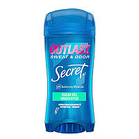 Гелевий дезодорант без запаху Secret Outlast Clear Gel Antiperspirant Deodorant Unscented 73 гр