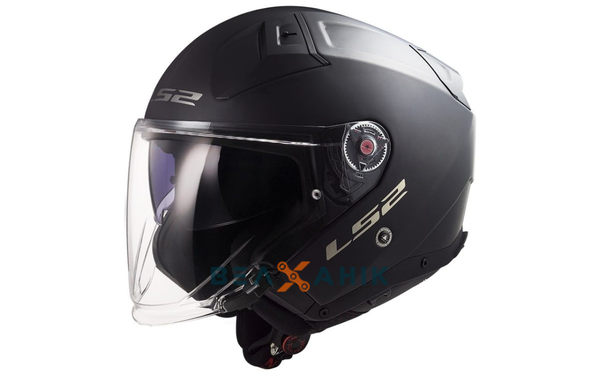 Шолом (напівлицевик) LS2 OF603 Infinity 2 Solid Matt Black [L], фото 1