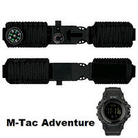 Ремінець паракордовий багатофункціональний для M-Tac Adventure Black