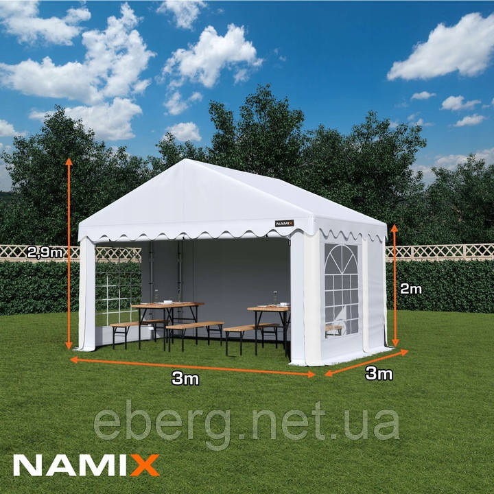 Павильон садовый BASIC 3x3m PE240g Польша, фото 1