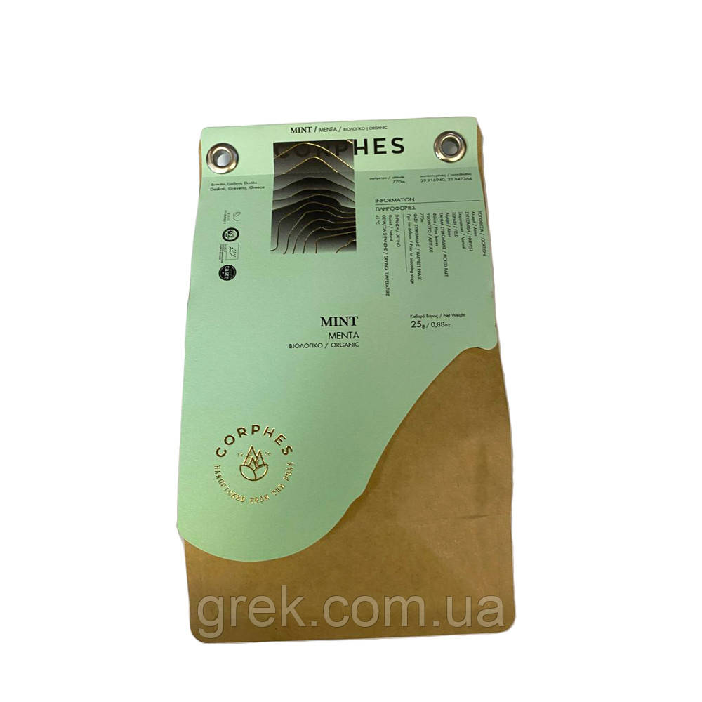 М'ята органічна 25 г CORPHES, фото 1