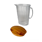 Кувшин прозорий пластиковий 2,1л, глечик об'ємом 2,1л, фото 8