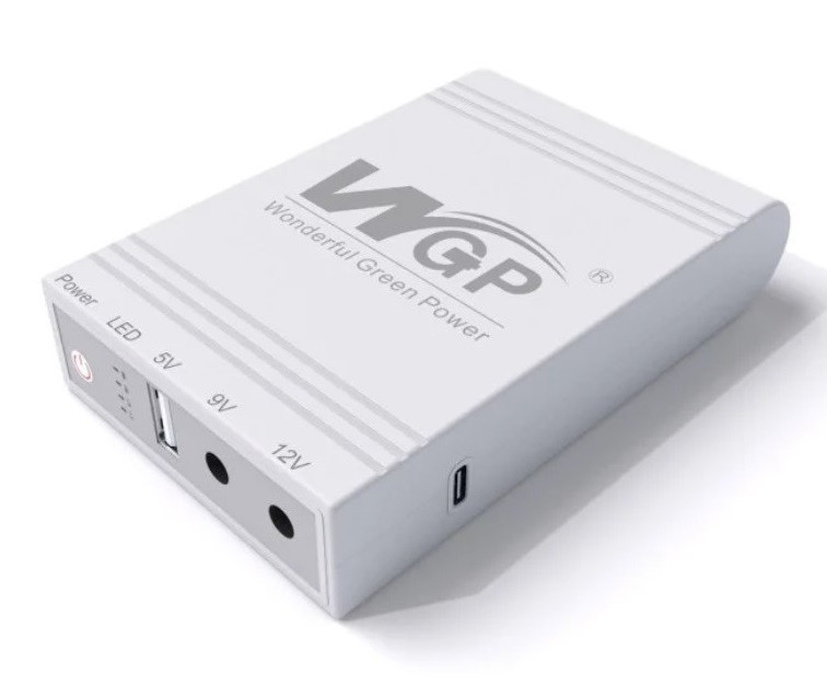 Джерело безперебійного живлення Mini UPS 38.48wH 10400mAh АРТ 9574, білий, фото 1