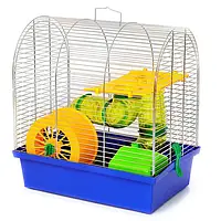 Клітка для гризунів "Бунгало-2 ЛЮКС" цинк, колір мікс, 335*230*365 мм (*)