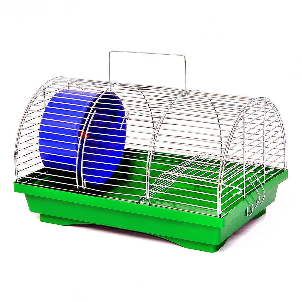 Клітка для гризунів "Бунгало-1" цинк, колір мікс, 330*230*200 мм (*), фото 1